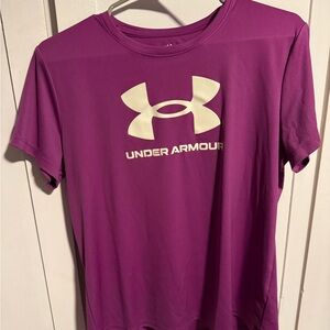 Under Armour Women's Tee in Vibrant Purple
